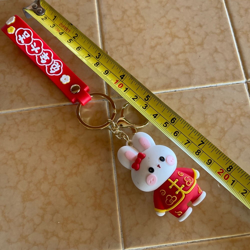 Chinese New Year Rabbit Key Chain - Picture 3 of 4